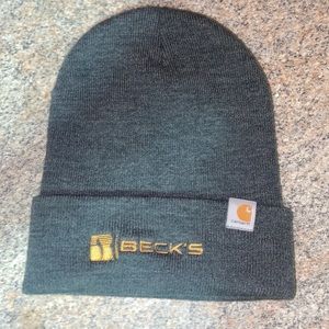 Carhartt dark grey winter hat.